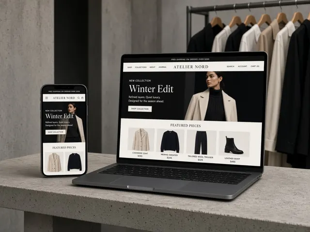 Projekt koncepcyjny: Butik — Edytorialny styl i katalog produktów